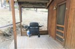 Rustic Cabin BBQ area